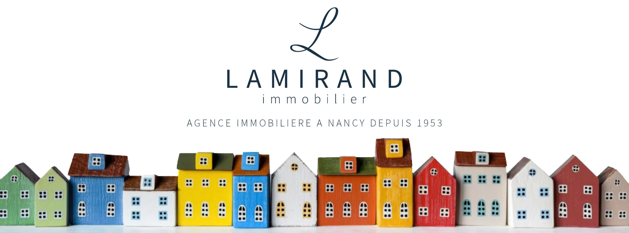 Bannière du site internet "LAMIRAND Immobilier".
